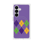 プレミアムスクエアケース with SnapMag［ Nordic Argyle - Purple ］