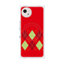 プレミアムスクエアケース with SnapMag［ Nordic Argyle - Red ］