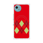 プレミアムスクエアケース with SnapMag［ Nordic Argyle - Red ］