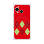 プレミアムスクエアケース with SnapMag［ Nordic Argyle - Red ］