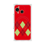 プレミアムスクエアケース with SnapMag［ Nordic Argyle - Red ］