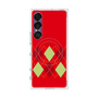 プレミアムスクエアケース with SnapMag［ Nordic Argyle - Red ］