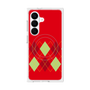 プレミアムスクエアケース with SnapMag［ Nordic Argyle - Red ］