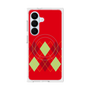 プレミアムスクエアケース with SnapMag［ Nordic Argyle - Red ］