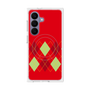 プレミアムスクエアケース with SnapMag［ Nordic Argyle - Red ］