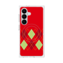 プレミアムスクエアケース with SnapMag［ Nordic Argyle - Red ］