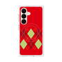 プレミアムスクエアケース with SnapMag［ Nordic Argyle - Red ］