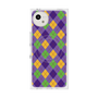 プレミアムスクエアケース with SnapMag［ Argyle - Purple ］