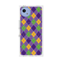 プレミアムスクエアケース with SnapMag［ Argyle - Purple ］