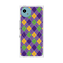 プレミアムスクエアケース with SnapMag［ Argyle - Purple ］