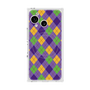 プレミアムスクエアケース with SnapMag［ Argyle - Purple ］