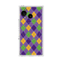 プレミアムスクエアケース with SnapMag［ Argyle - Purple ］
