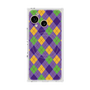 プレミアムスクエアケース with SnapMag［ Argyle - Purple ］