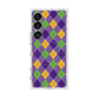プレミアムスクエアケース with SnapMag［ Argyle - Purple ］