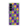 プレミアムスクエアケース with SnapMag［ Argyle - Purple ］