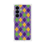 プレミアムスクエアケース with SnapMag［ Argyle - Purple ］