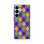 プレミアムスクエアケース with SnapMag［ Argyle - Purple ］