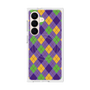 プレミアムスクエアケース with SnapMag［ Argyle - Purple ］