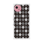 プレミアムスクエアケース with SnapMag［ Argyle - Black ］