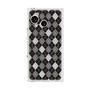 プレミアムスクエアケース with SnapMag［ Argyle - Black ］