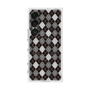 プレミアムスクエアケース with SnapMag［ Argyle - Black ］