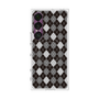 プレミアムスクエアケース with SnapMag［ Argyle - Black ］