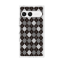 プレミアムスクエアケース with SnapMag［ Argyle - Black ］