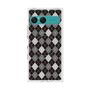 プレミアムスクエアケース with SnapMag［ Argyle - Black ］