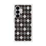 プレミアムスクエアケース with SnapMag［ Argyle - Black ］