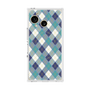 プレミアムスクエアケース with SnapMag［ Argyle - Blue ］