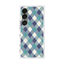 プレミアムスクエアケース with SnapMag［ Argyle - Blue ］