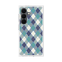 プレミアムスクエアケース with SnapMag［ Argyle - Blue ］