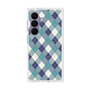 プレミアムスクエアケース with SnapMag［ Argyle - Blue ］