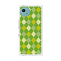 プレミアムスクエアケース with SnapMag［ Argyle - Green ］