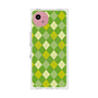 プレミアムスクエアケース with SnapMag［ Argyle - Green ］