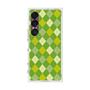 プレミアムスクエアケース with SnapMag［ Argyle - Green ］