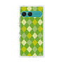 プレミアムスクエアケース with SnapMag［ Argyle - Green ］