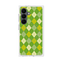 プレミアムスクエアケース with SnapMag［ Argyle - Green ］