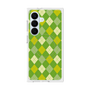 プレミアムスクエアケース with SnapMag［ Argyle - Green ］
