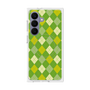 プレミアムスクエアケース with SnapMag［ Argyle - Green ］