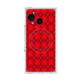 プレミアムスクエアケース with SnapMag［ Argyle - Red ］