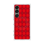 プレミアムスクエアケース with SnapMag［ Argyle - Red ］