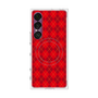 プレミアムスクエアケース with SnapMag［ Argyle - Red ］