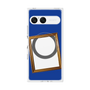 プレミアムスクエアケース with SnapMag［ Photo Frame - Blue ］