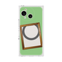 プレミアムスクエアケース with SnapMag［ Photo Frame - Light Green ］