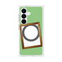 プレミアムスクエアケース with SnapMag［ Photo Frame - Light Green ］