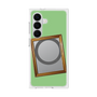 プレミアムスクエアケース with SnapMag［ Photo Frame - Light Green ］