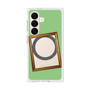 プレミアムスクエアケース with SnapMag［ Photo Frame - Light Green ］
