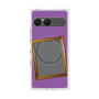 プレミアムスクエアケース with SnapMag［ Photo Frame - Purple ］