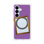 プレミアムスクエアケース with SnapMag［ Photo Frame - Purple ］